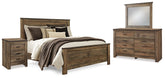 Hoover Furniture Outlet - Ashley Furniture - Trinell Queen Panel Bed, Dresser, Mirror and Nightstand - Queen Panel Bed, Dresser, Mirror and Nightstand - B446B88